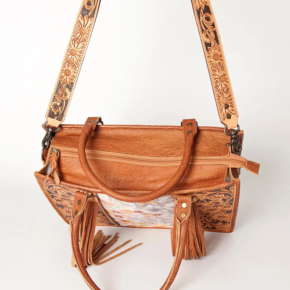 American Darling Briefcase Hand Tooled Saddle Blanket Genuine Leather women bag western handbag purse