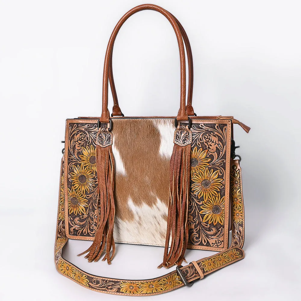 American Darling Briefcase Hand Tooled Saddle Blanket Genuine Leather women bag western handbag purse