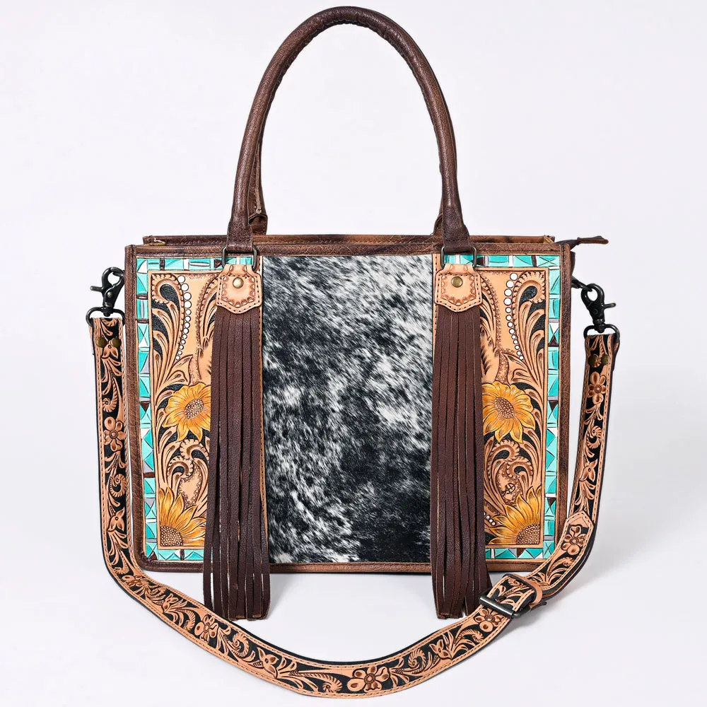 American Darling Briefcase Hand Tooled Saddle Blanket Genuine Leather women bag western handbag purse