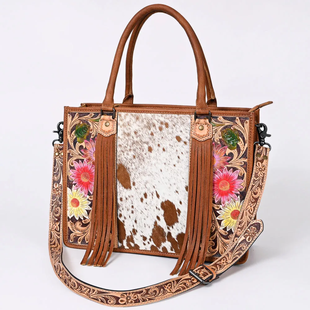 American Darling Briefcase Hand Tooled Saddle Blanket Genuine Leather women bag western handbag purse