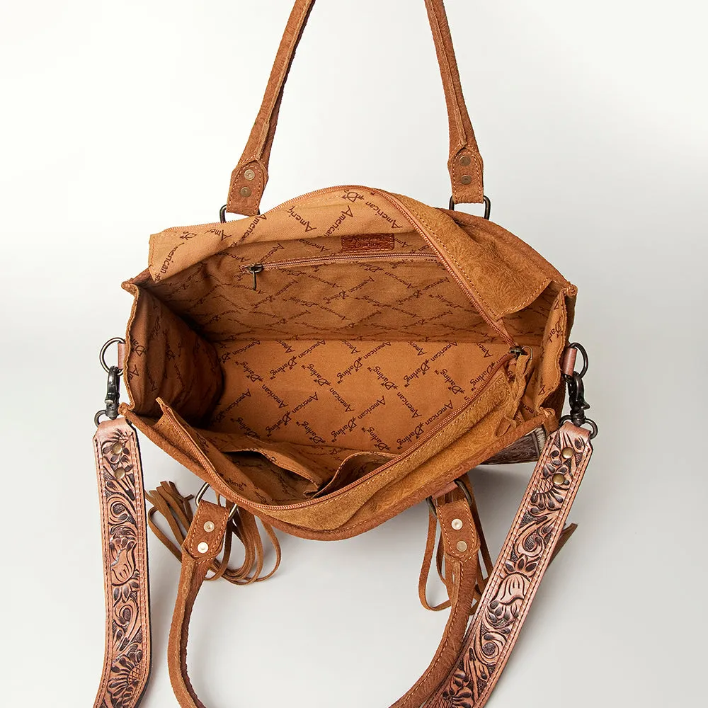 American Darling Briefcase Hand Tooled Saddle Blanket Genuine Leather women bag western handbag purse