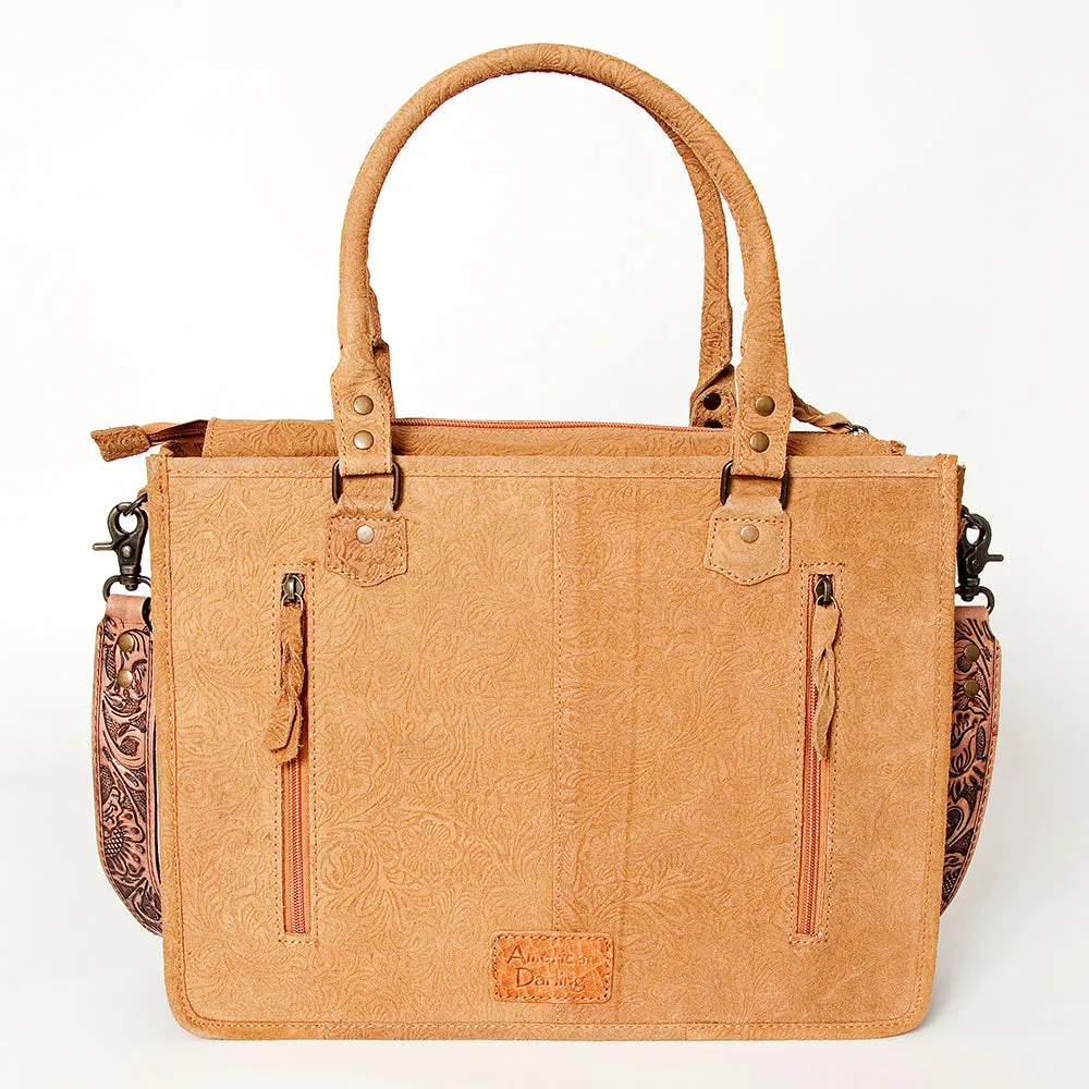 American Darling Briefcase Hand Tooled Saddle Blanket Genuine Leather women bag western handbag purse