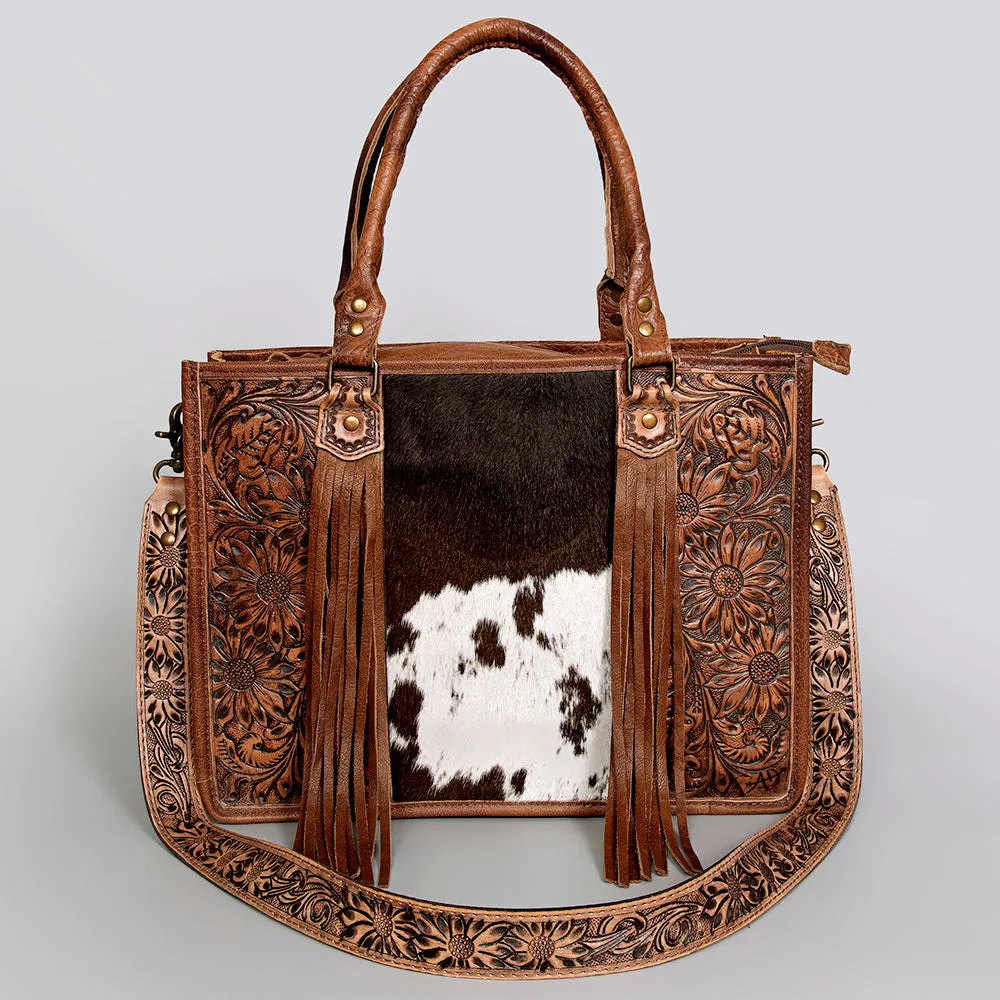 American Darling Briefcase Hand Tooled Saddle Blanket Genuine Leather women bag western handbag purse