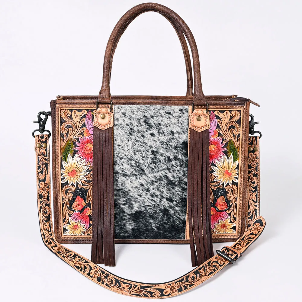 American Darling Briefcase Hand Tooled Saddle Blanket Genuine Leather women bag western handbag purse