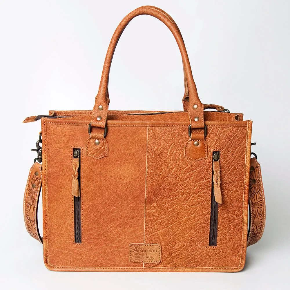 American Darling Briefcase Hand Tooled Saddle Blanket Genuine Leather women bag western handbag purse