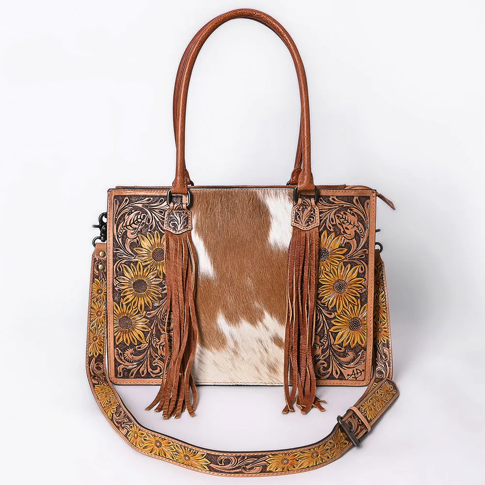 American Darling Briefcase Hand Tooled Saddle Blanket Genuine Leather women bag western handbag purse