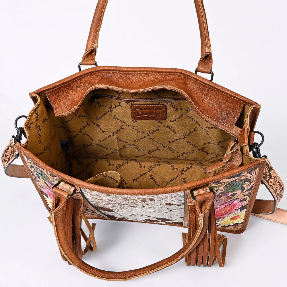 American Darling Briefcase Hand Tooled Saddle Blanket Genuine Leather women bag western handbag purse