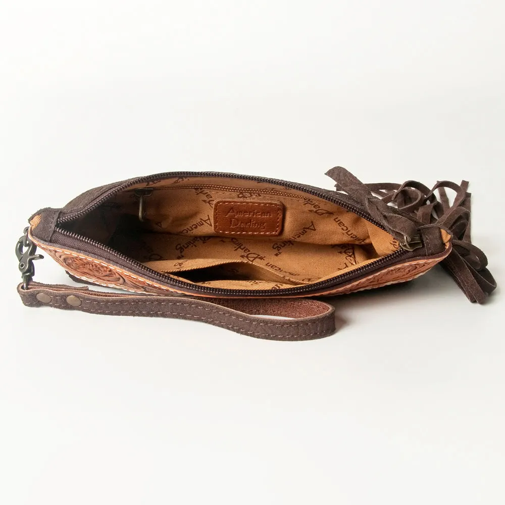 American Darling Wristlet Hand Tooled Embossed Genuine Leather Western Women Bag | Handbag Purse | Women Wristlet Purse | Wristlet Purse | Travel Wristlet Purse | Leather Wristlet Purse | Clutch Wristlet Purse