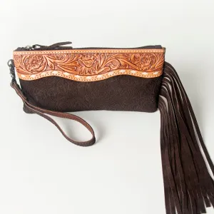 American Darling Wristlet Hand Tooled Embossed Genuine Leather Western Women Bag | Handbag Purse | Women Wristlet Purse | Wristlet Purse | Travel Wristlet Purse | Leather Wristlet Purse | Clutch Wristlet Purse