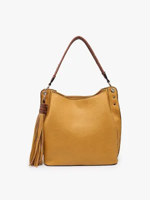 Any Occasion Mustard Tassel Hobo Bag
