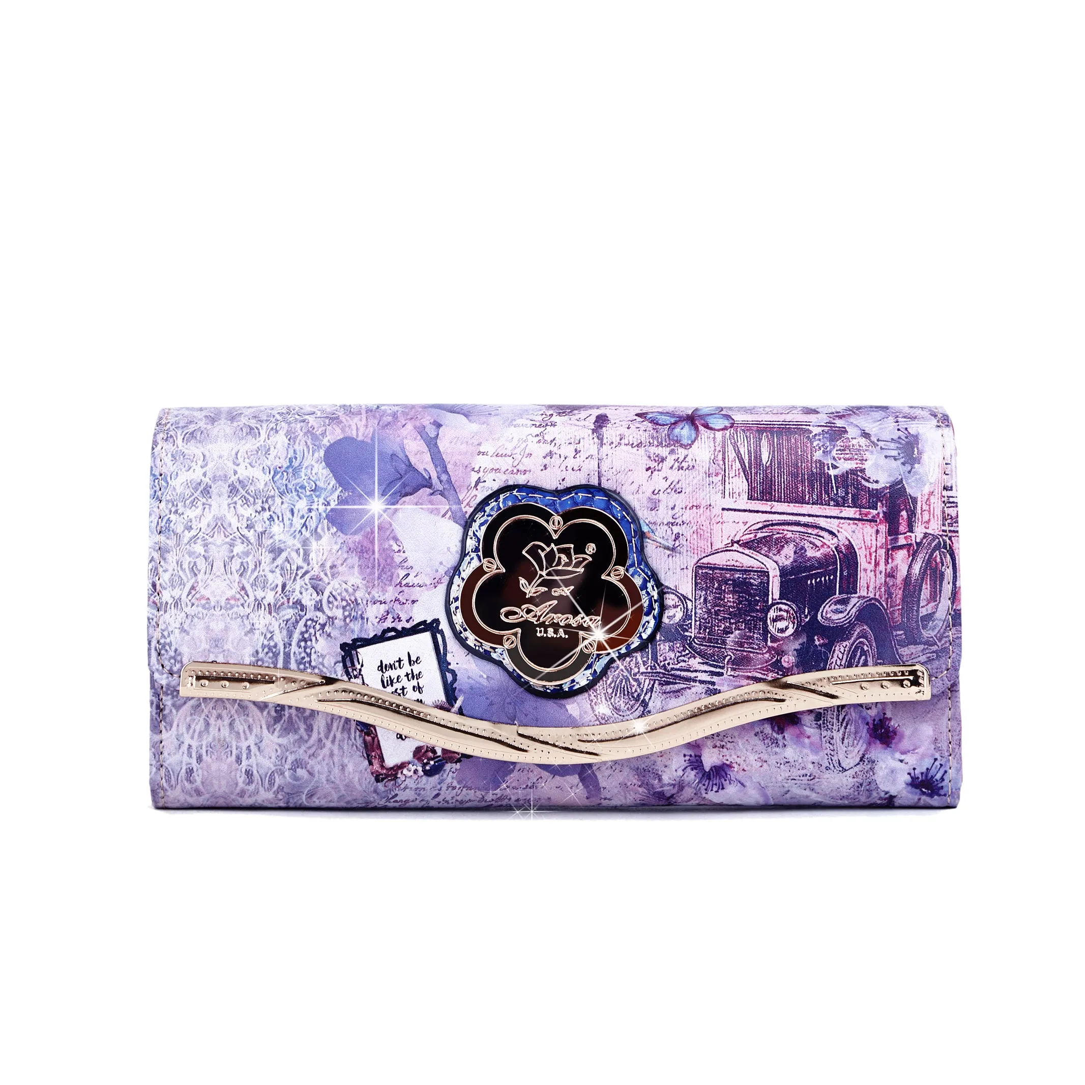 Arosa Vintage-Inspired Artistic Wallet