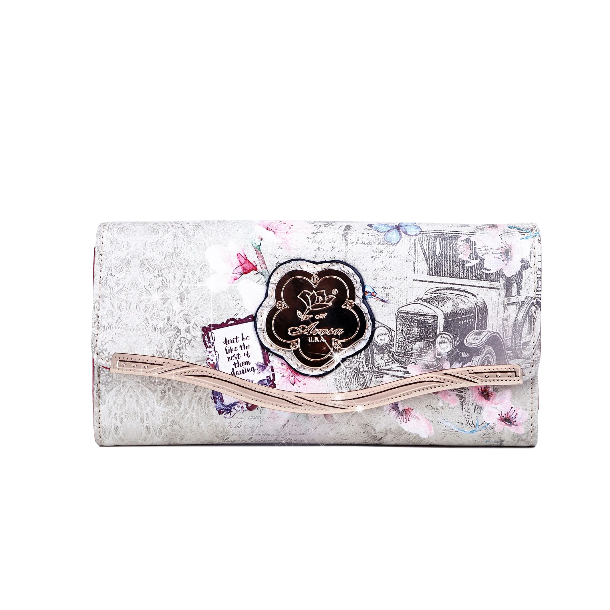 Arosa Vintage-Inspired Artistic Wallet