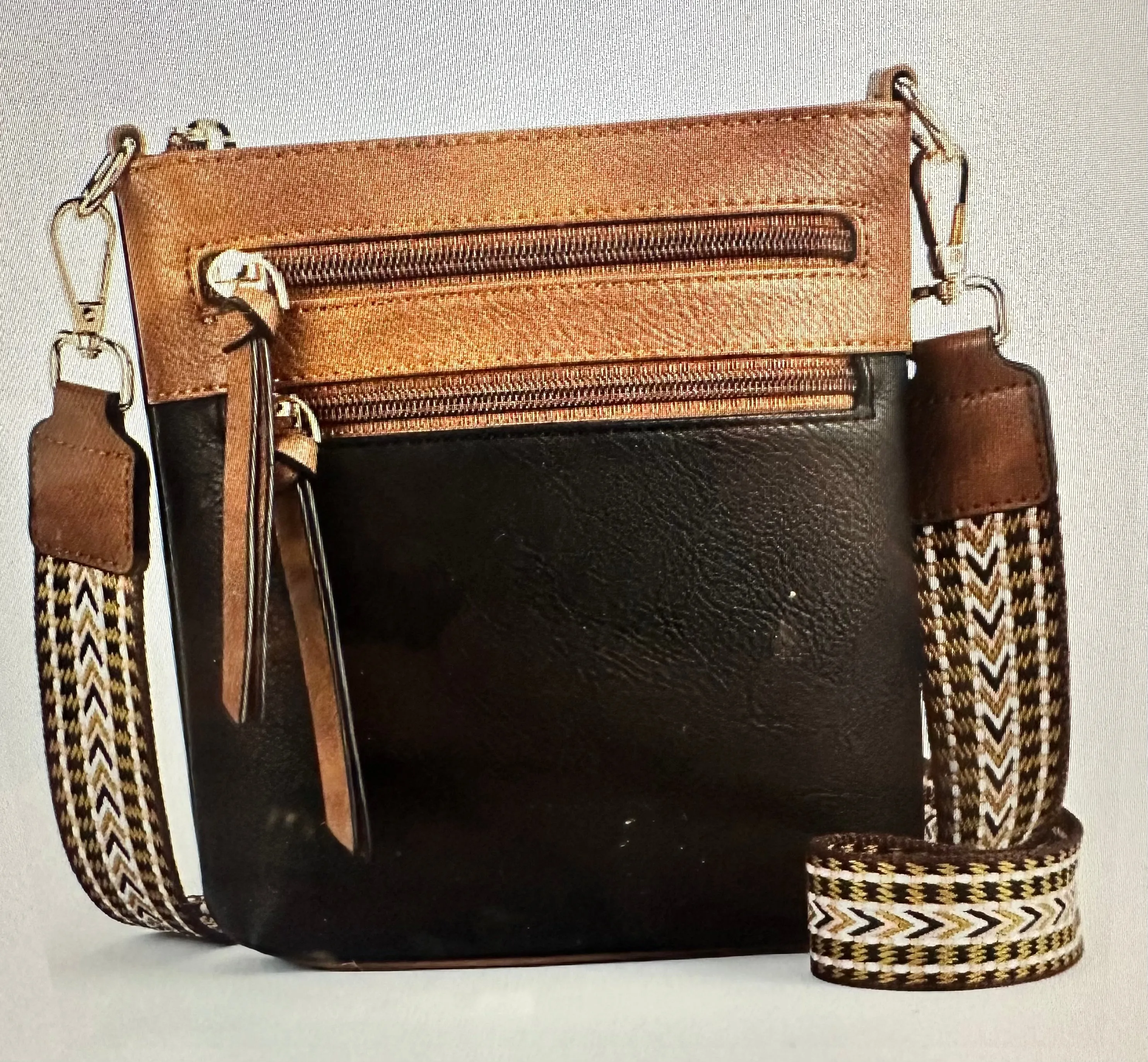 Assorted Half Pint Aztec Strap Purse