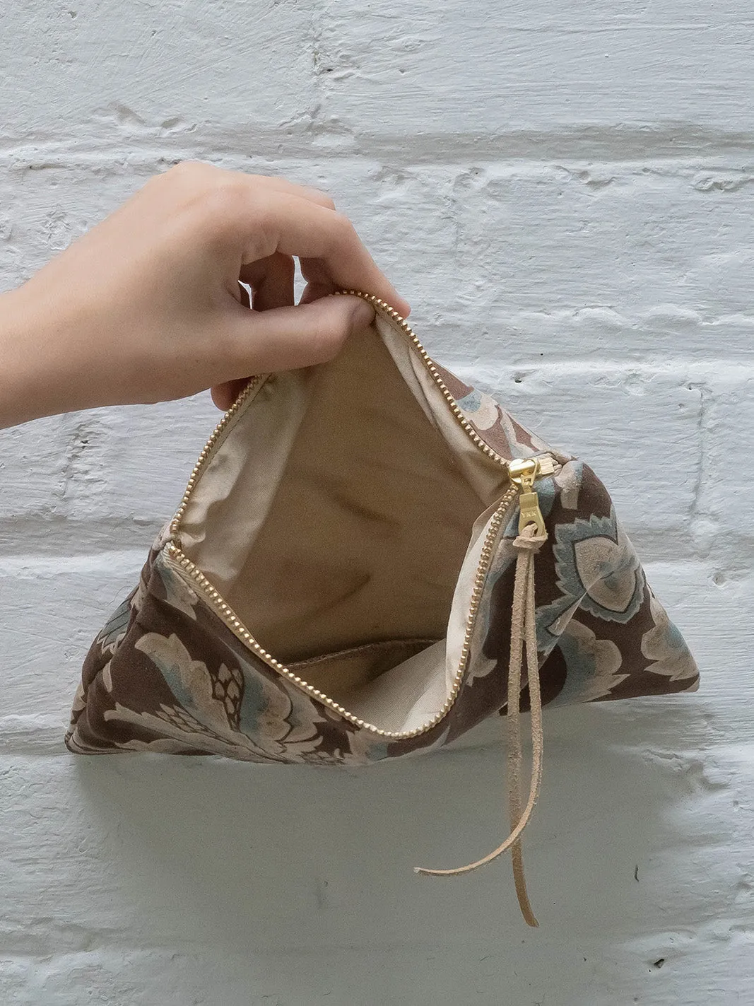 Autumn Blues Vegan Suede Purse