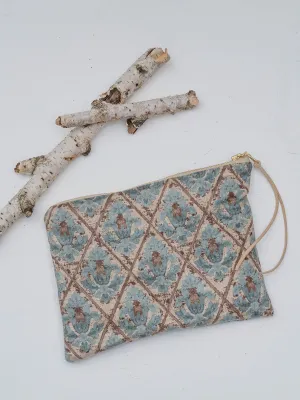 Autumn Blues Vegan Suede Purse