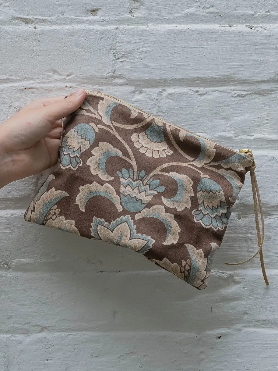 Autumn Blues Vegan Suede Purse