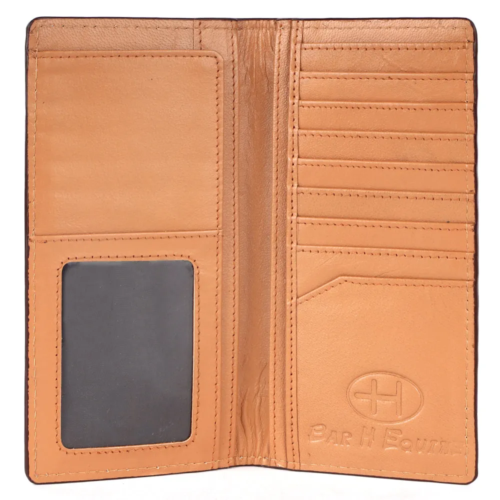 BAR H EQUINE Genuine Leather Rodeo - Bifold & Trifold Wallet For Men Women