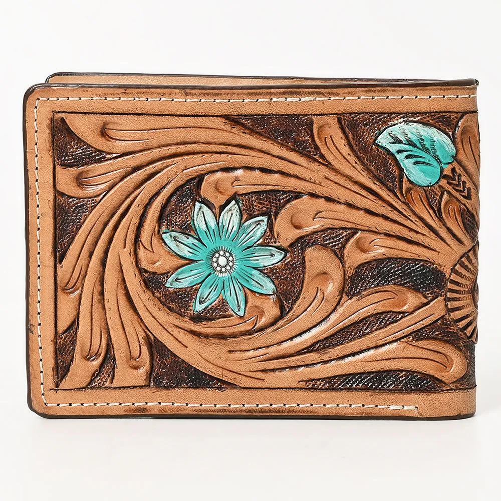 BAR H EQUINE Genuine Leather Rodeo - Bifold & Trifold Wallet For Men Women