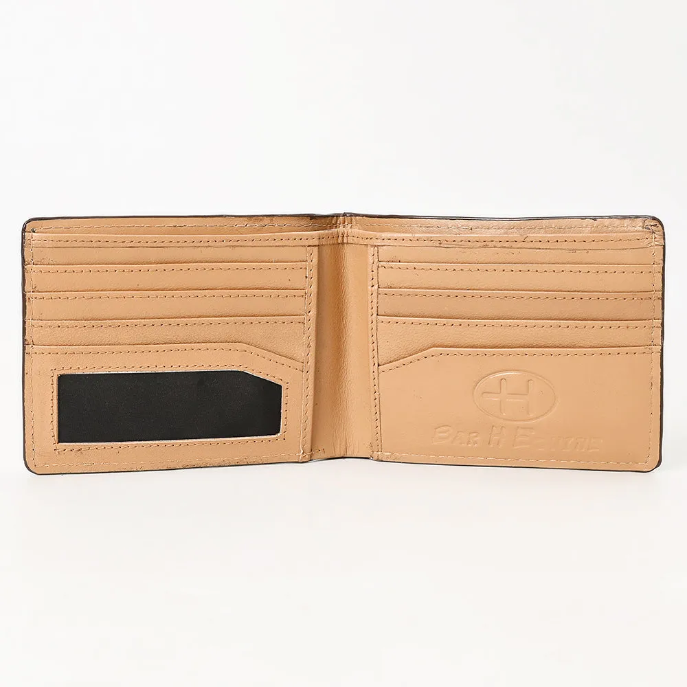 BAR H EQUINE Genuine Leather Rodeo - Bifold & Trifold Wallet For Men Women