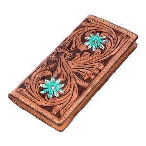 BAR H EQUINE Genuine Leather Rodeo - Bifold & Trifold Wallet For Men Women
