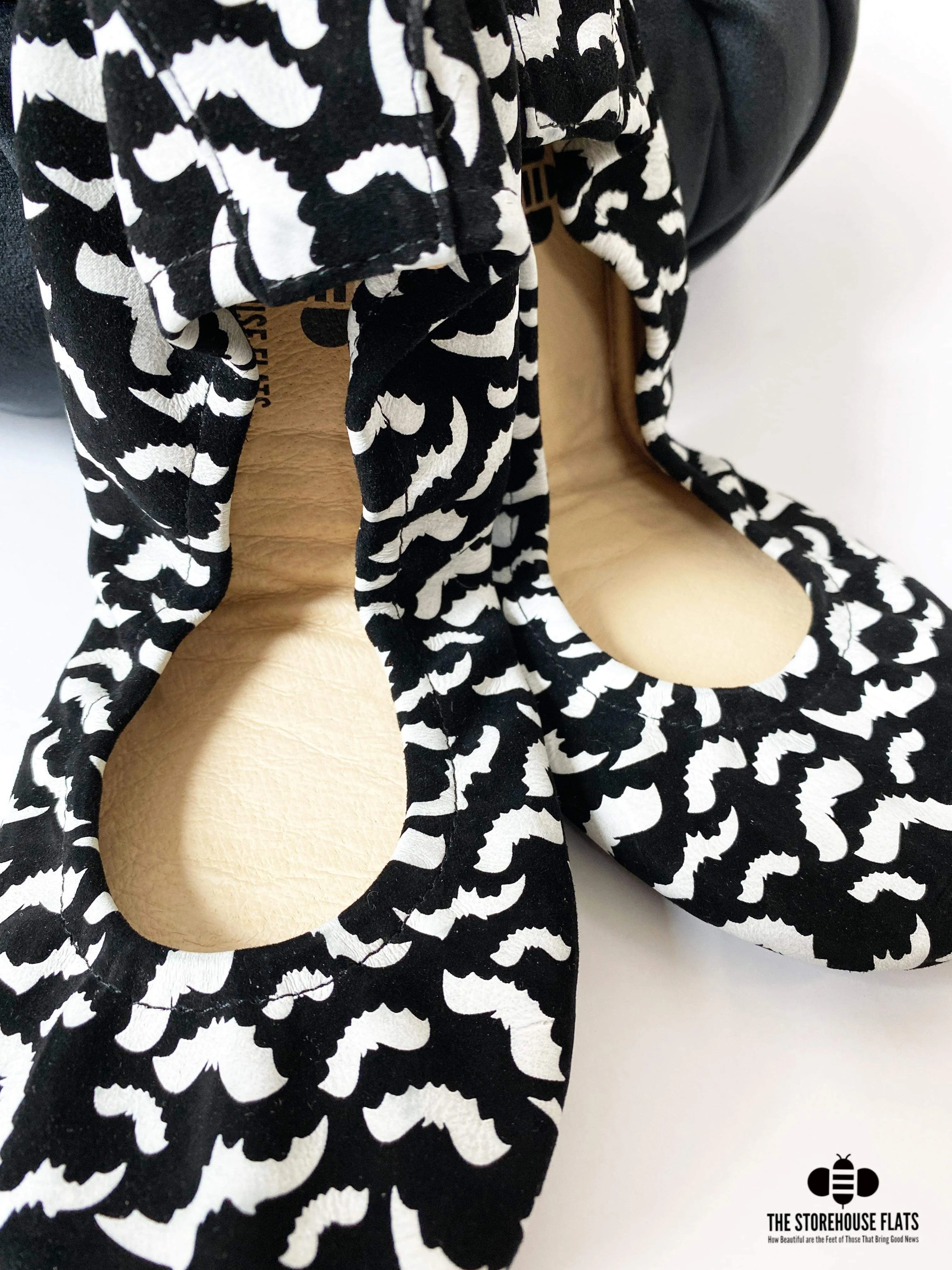 Batty Printed Suede