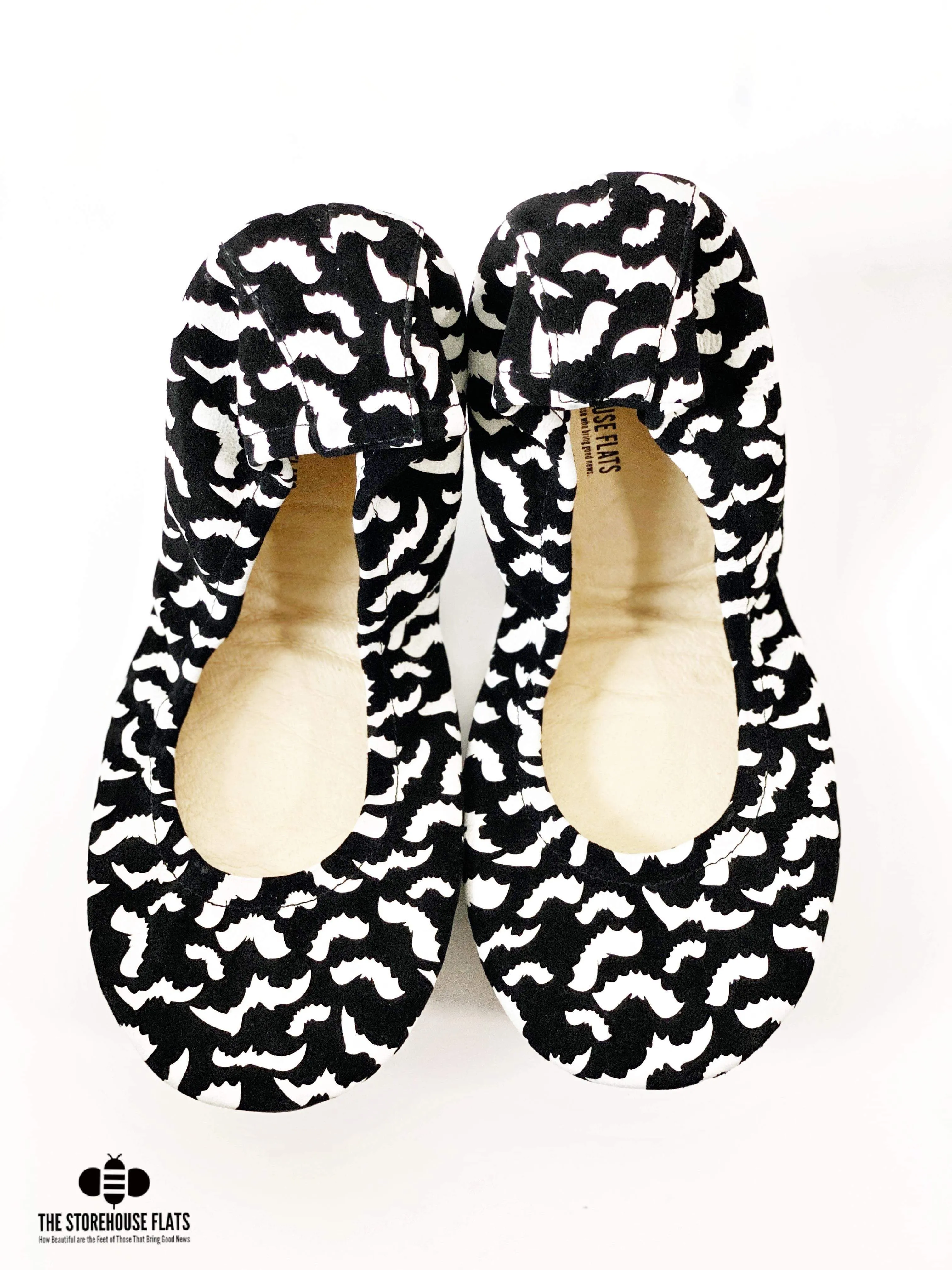 Batty Printed Suede