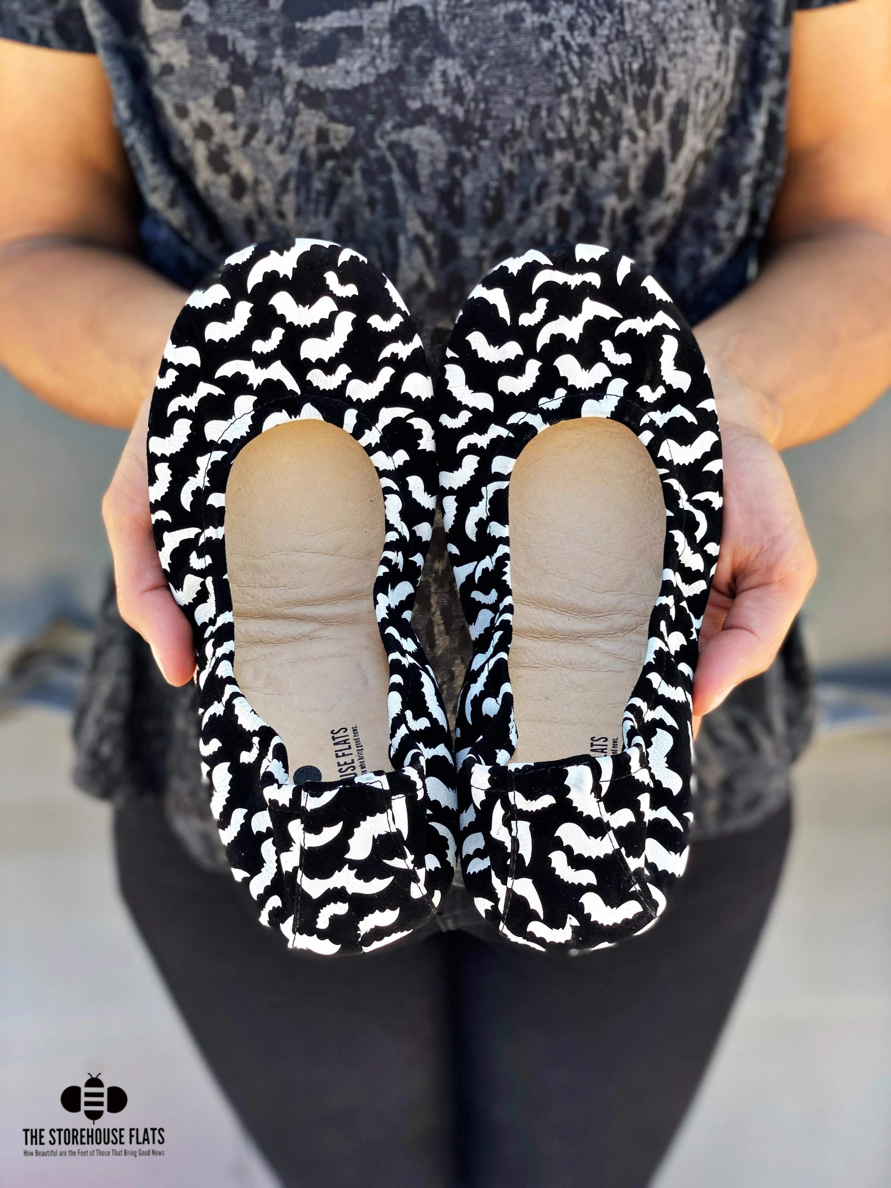 Batty Printed Suede