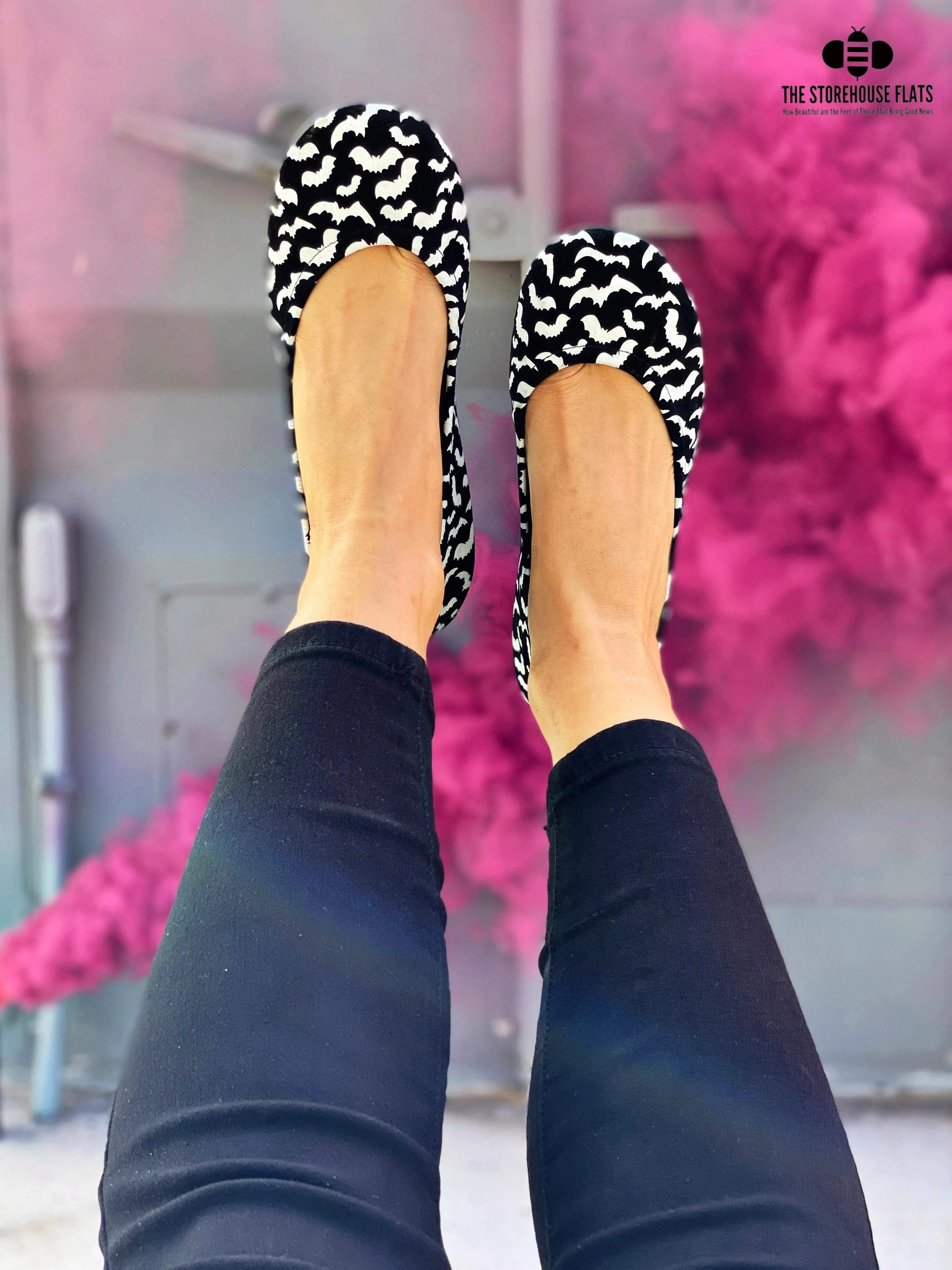 Batty Printed Suede