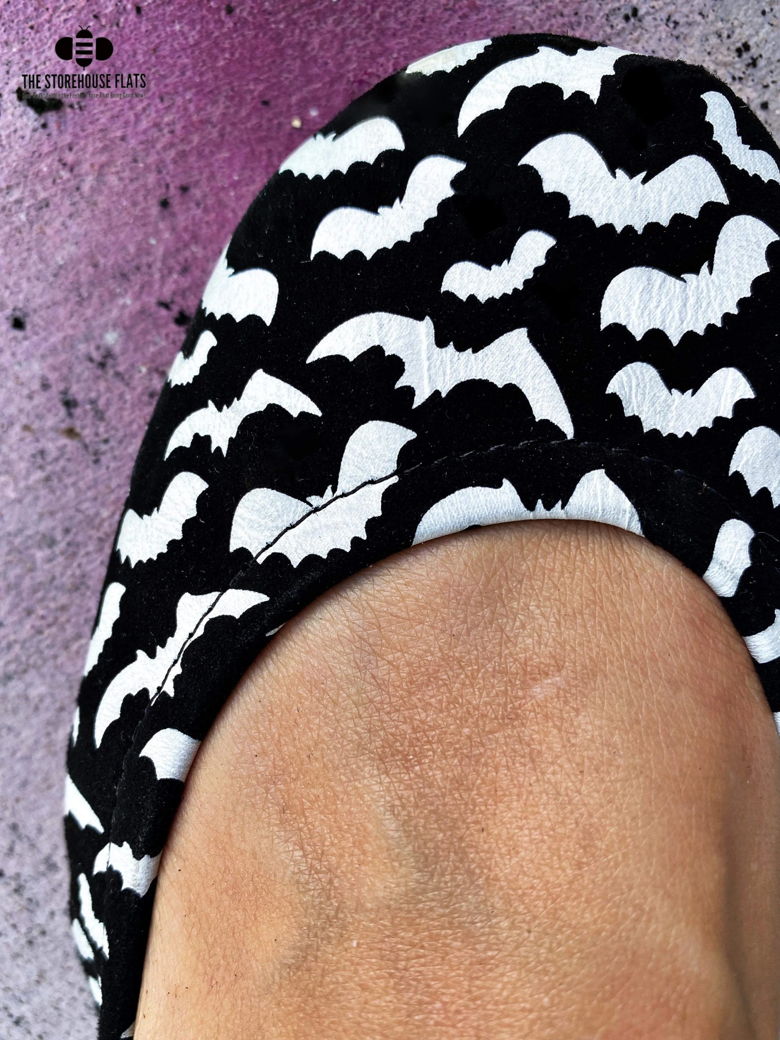 Batty Printed Suede