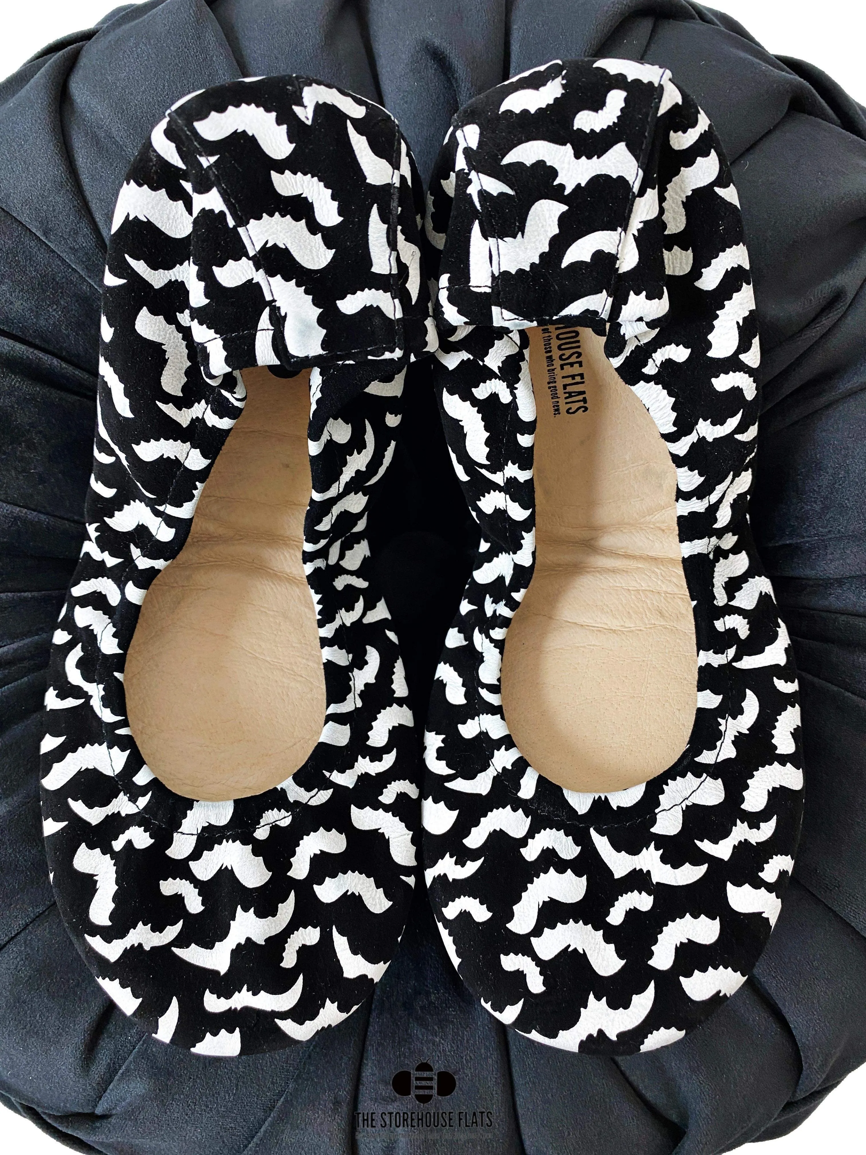 Batty Printed Suede