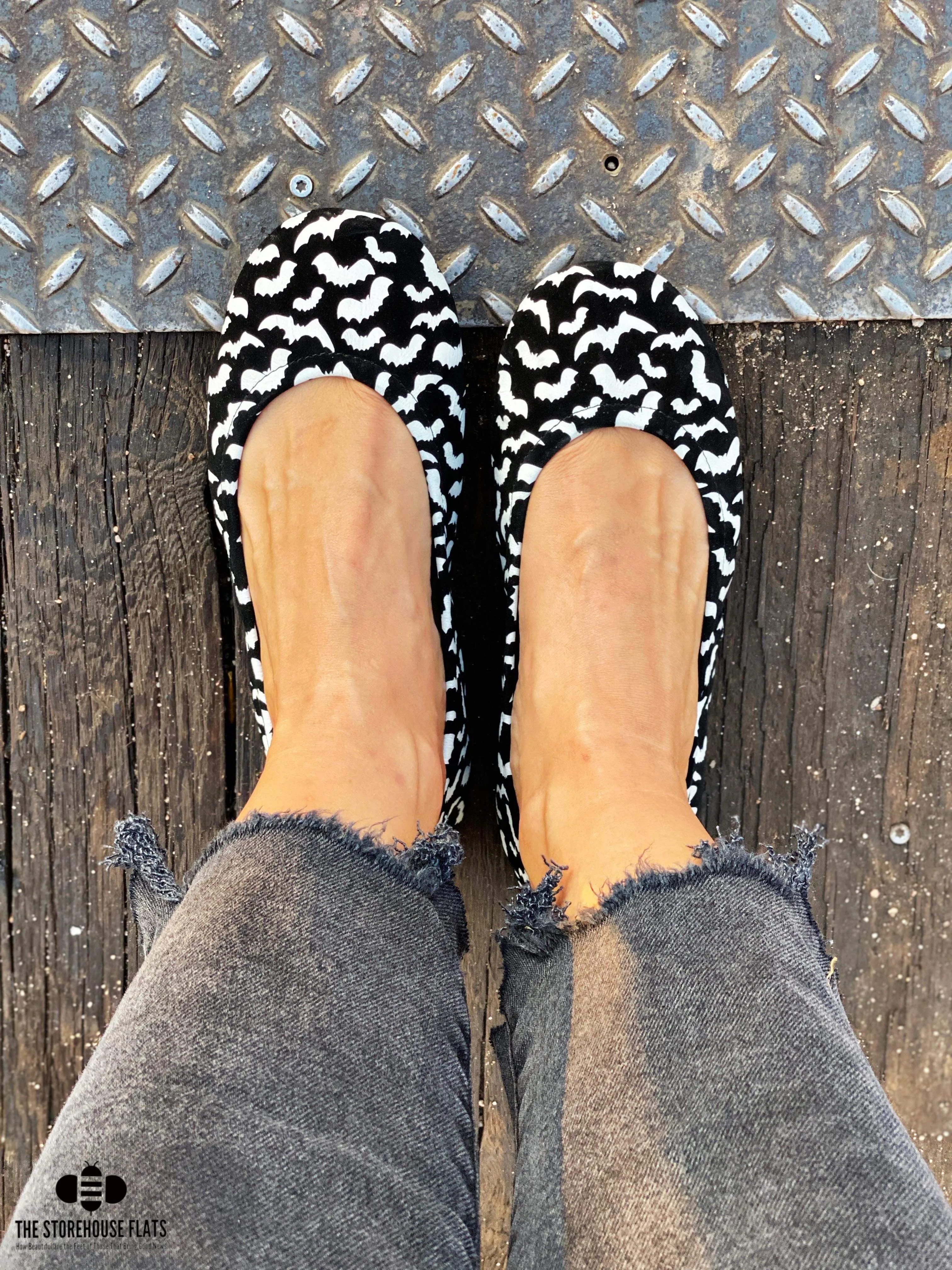 Batty Printed Suede