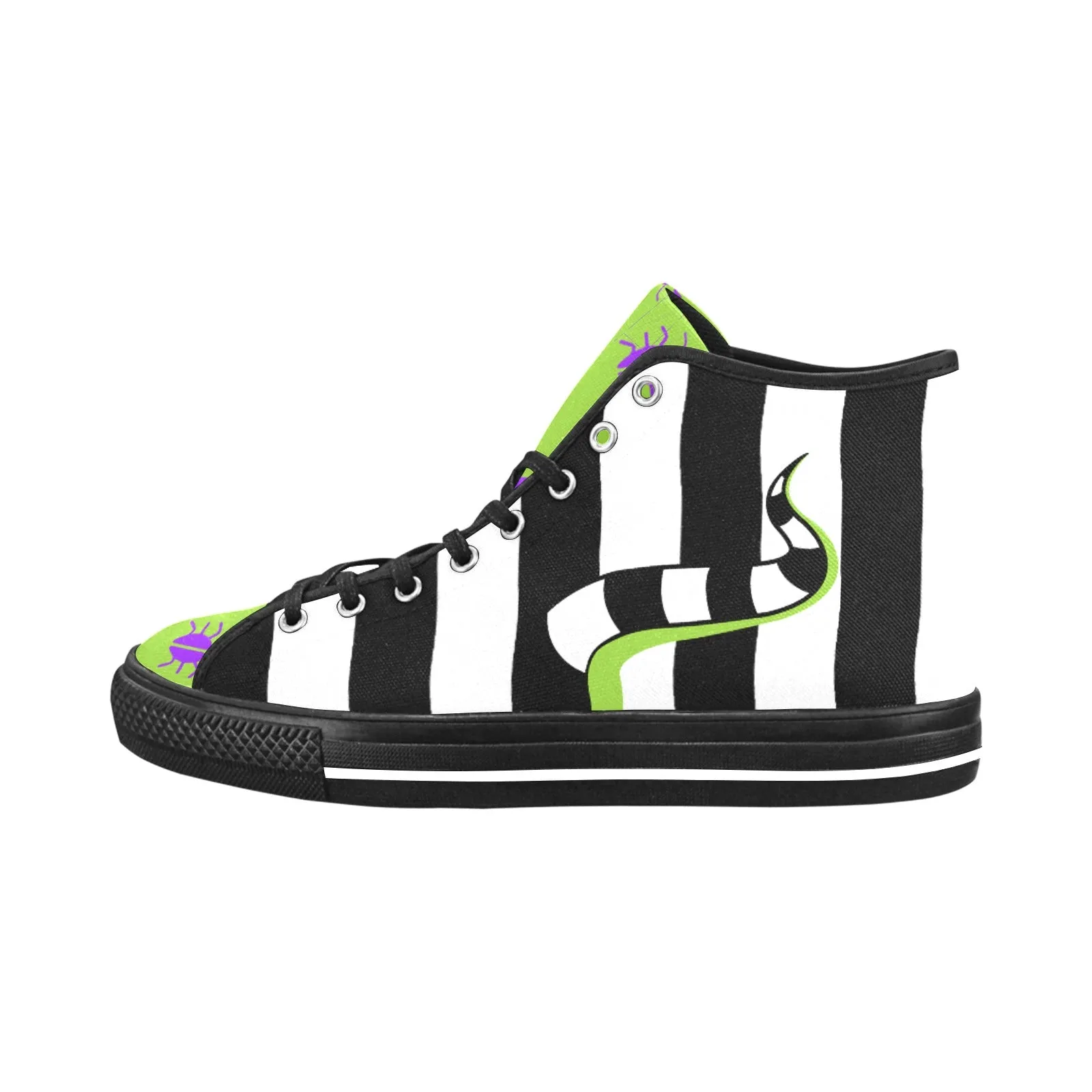 Beetlejuice & Sandworm High Top Sk8 Canvas Sneakers
