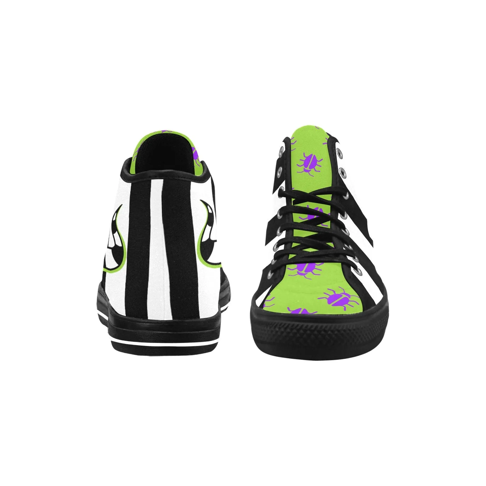 Beetlejuice & Sandworm High Top Sk8 Canvas Sneakers