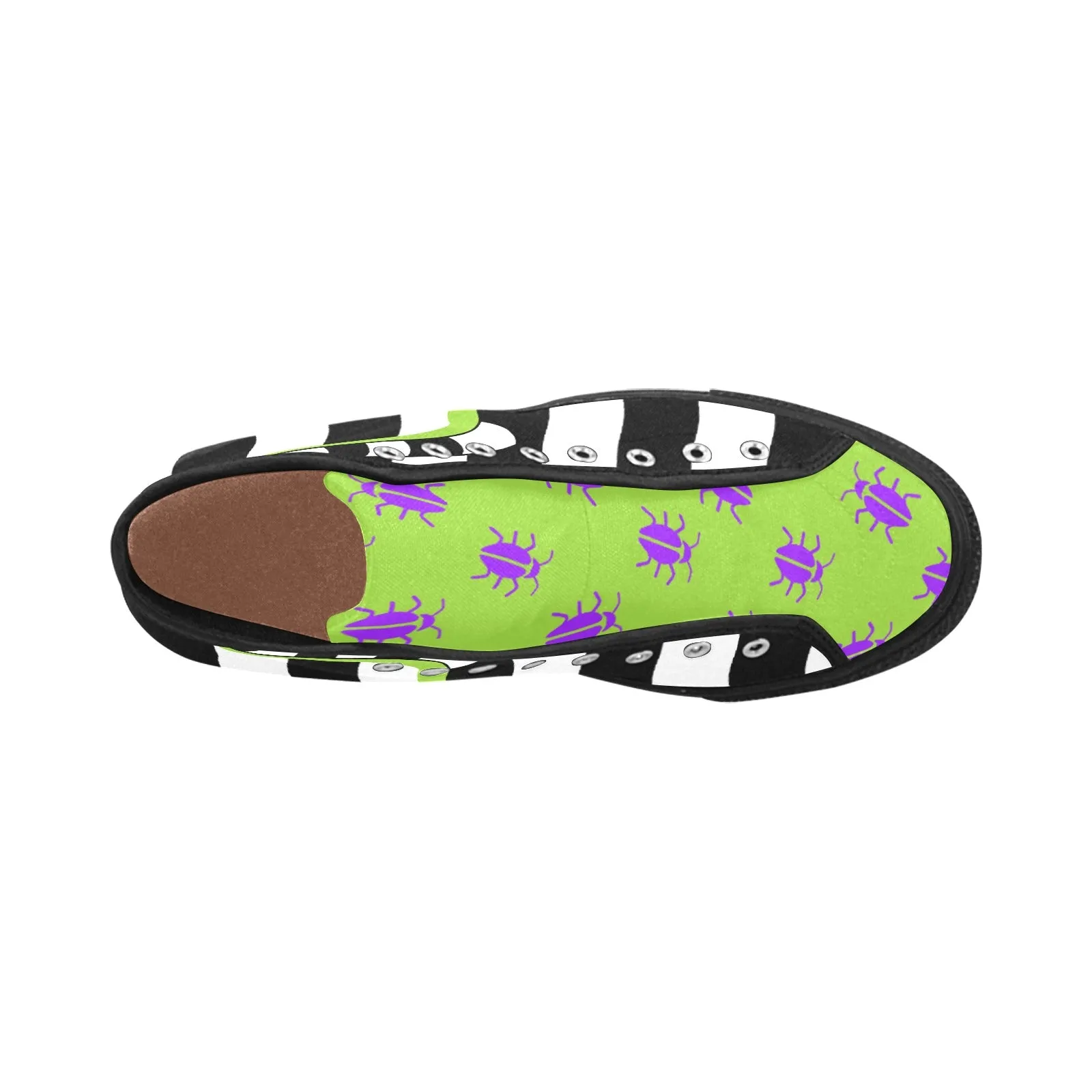 Beetlejuice & Sandworm High Top Sk8 Canvas Sneakers