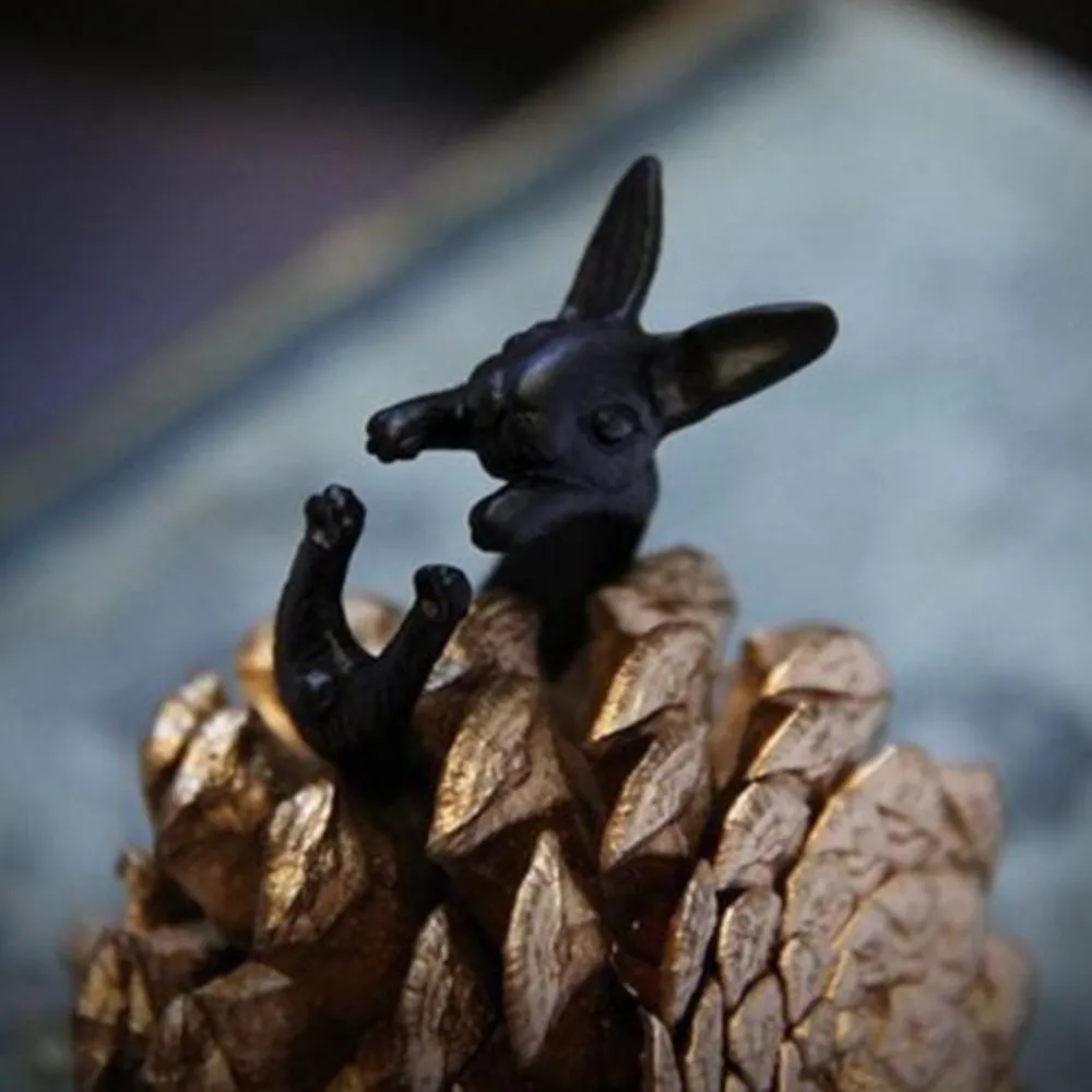 Boho Chic Retro Cat Rings