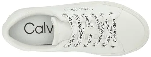 Calvin Klein Women's CIYAN Sneaker, White 1, 11