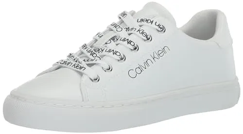Calvin Klein Women's CIYAN Sneaker, White 1, 11