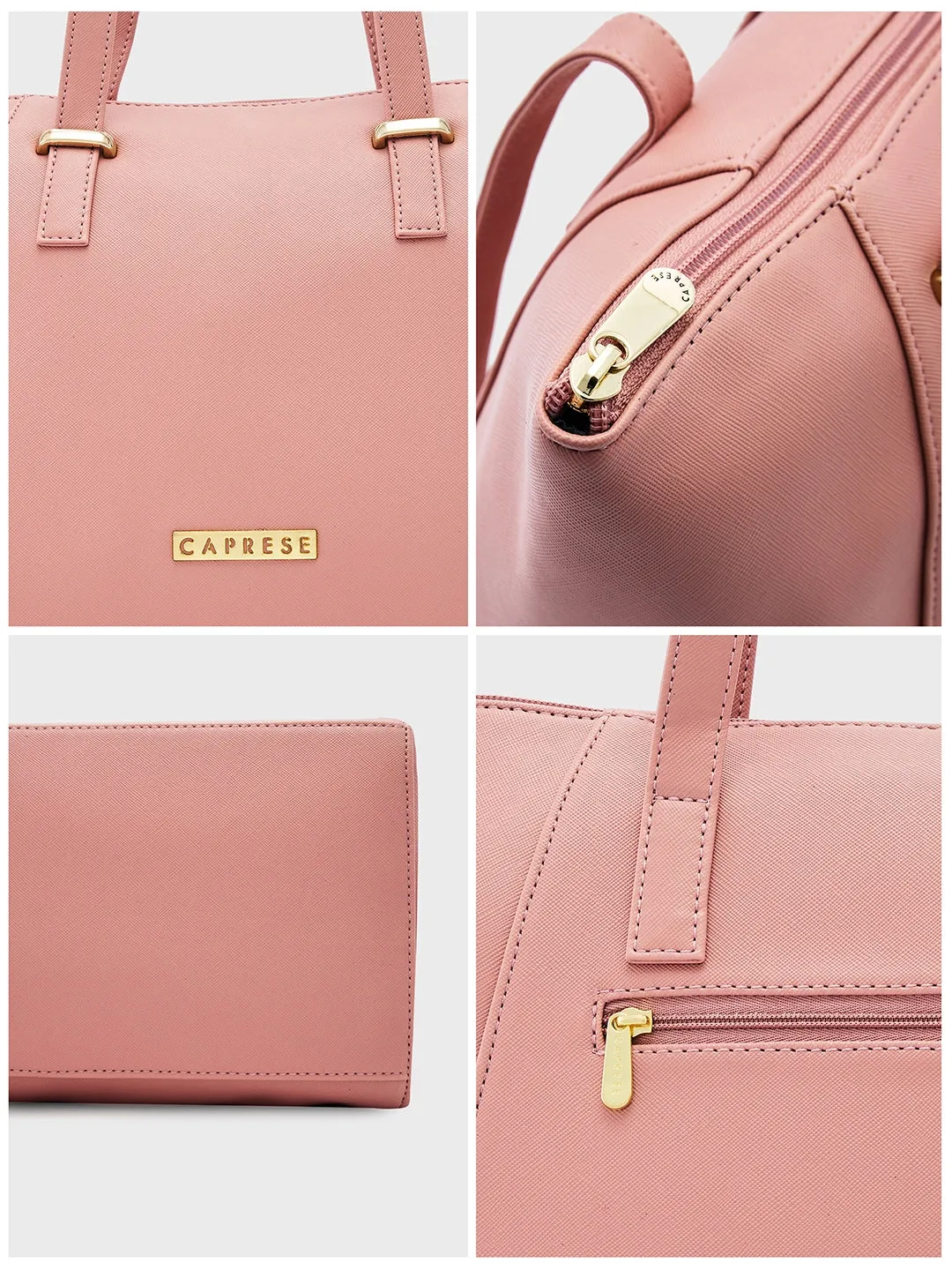 Caprese Afra Tote Medium Blush