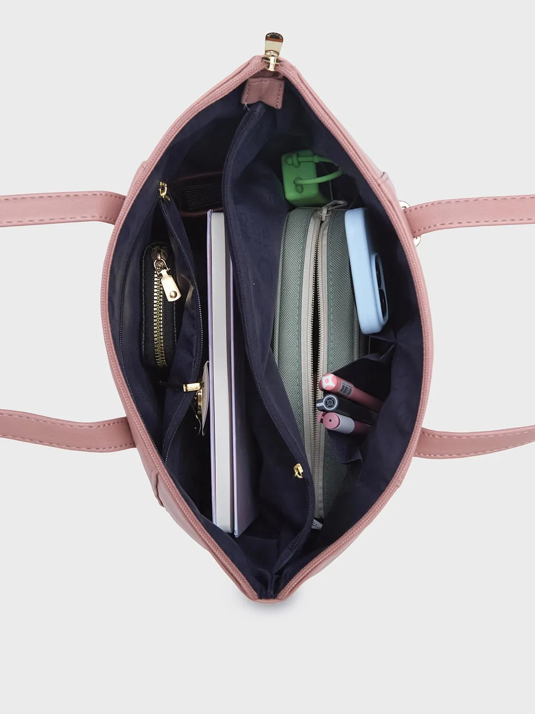 Caprese Afra Tote Medium Blush