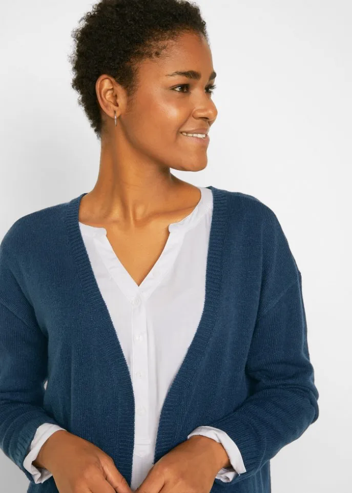 Cardigan Bpc Bonprix Collection, blue