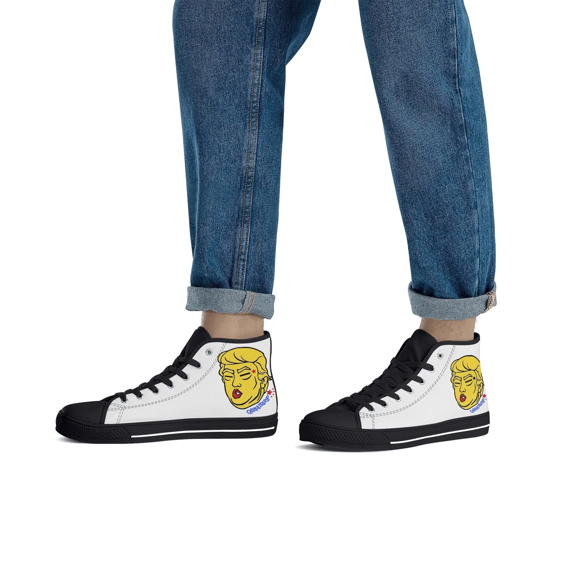 Chinatrump - Trump Meme | High Top Canvas Sneakers