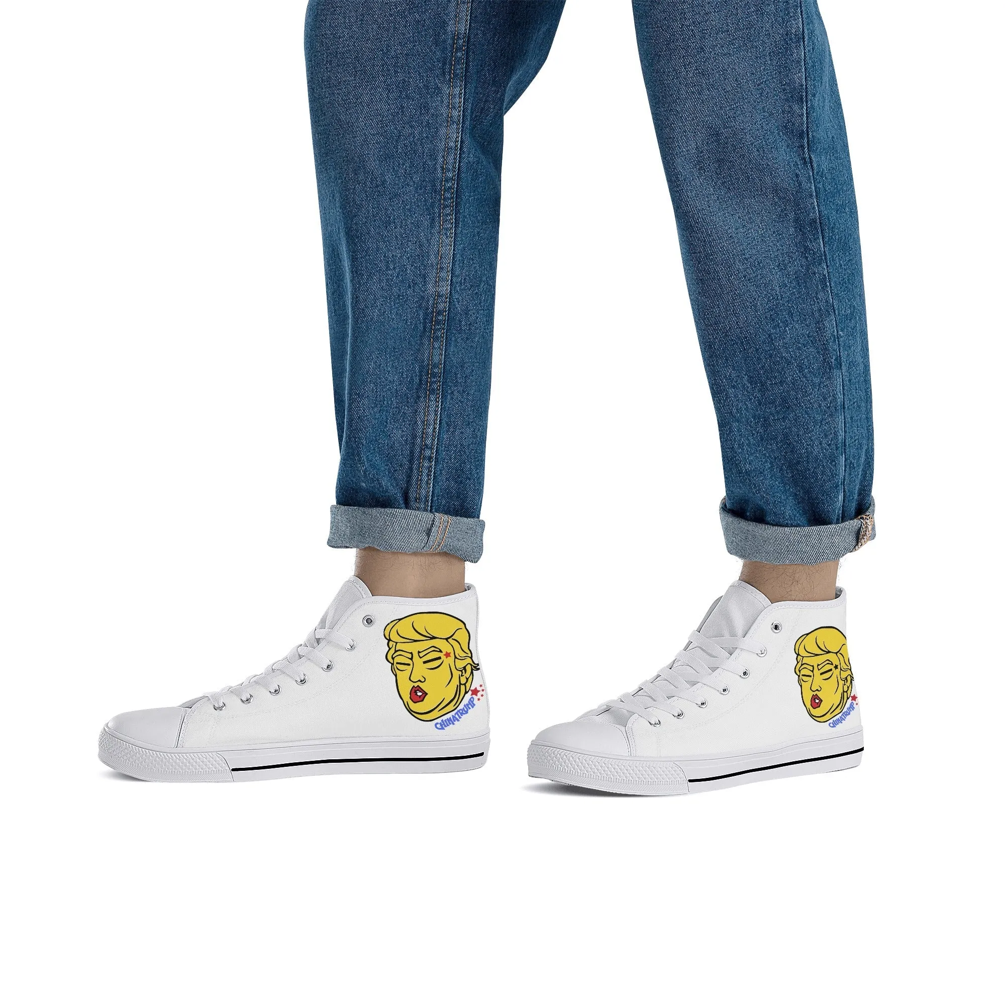 Chinatrump - Trump Meme | High Top Canvas Sneakers