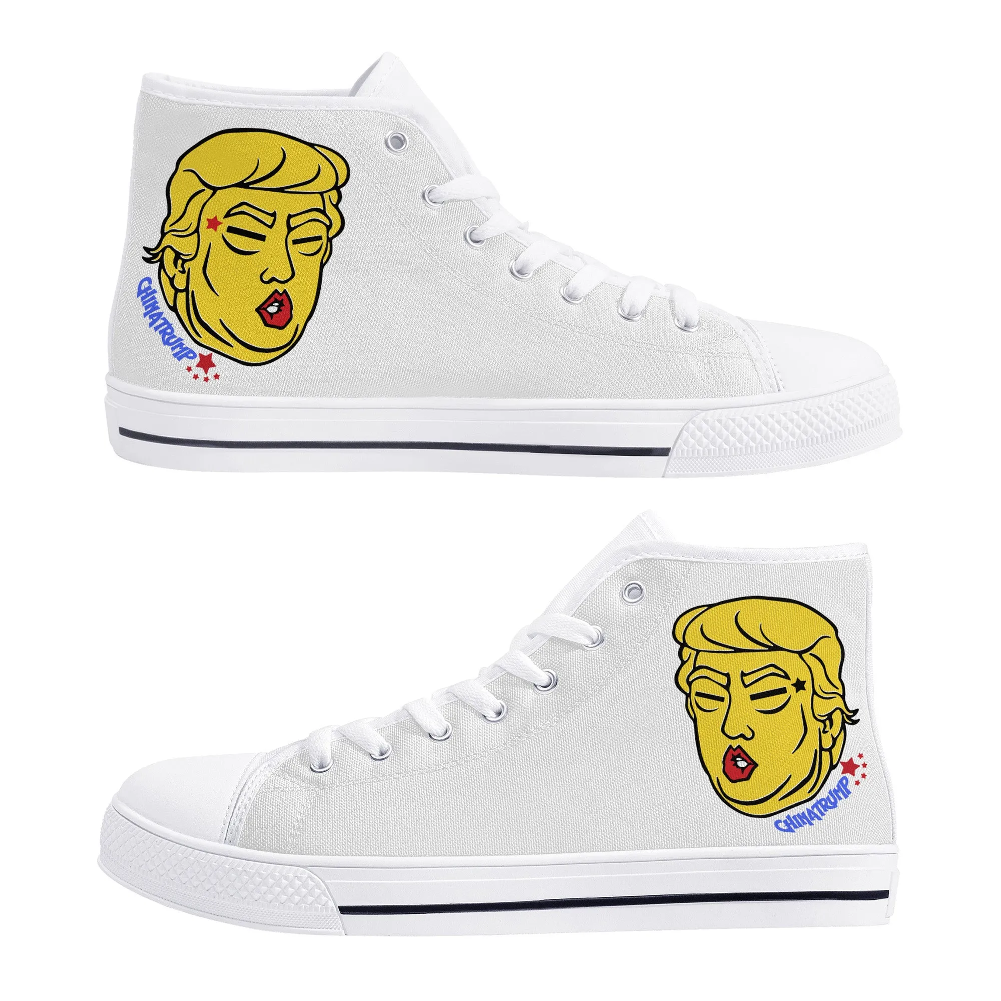 Chinatrump - Trump Meme | High Top Canvas Sneakers