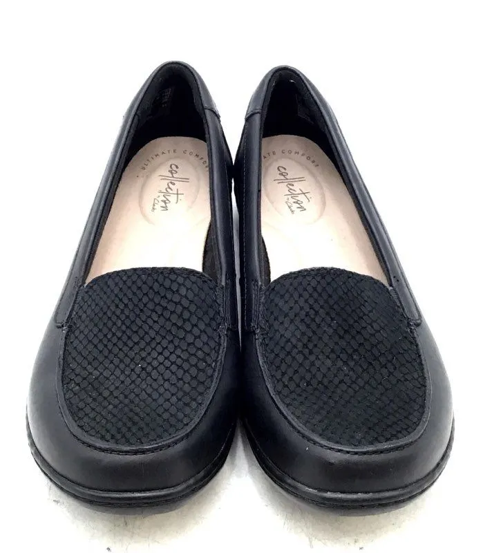 Clarks Women's Black Loafer Flats - Size 8M