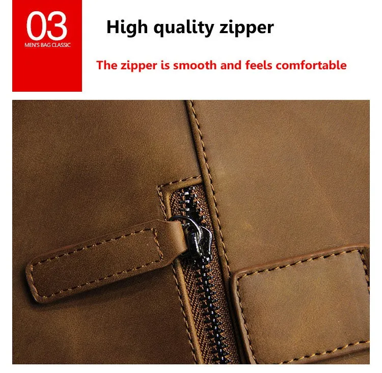 Crazy horse Leather Laptop Bag For Men