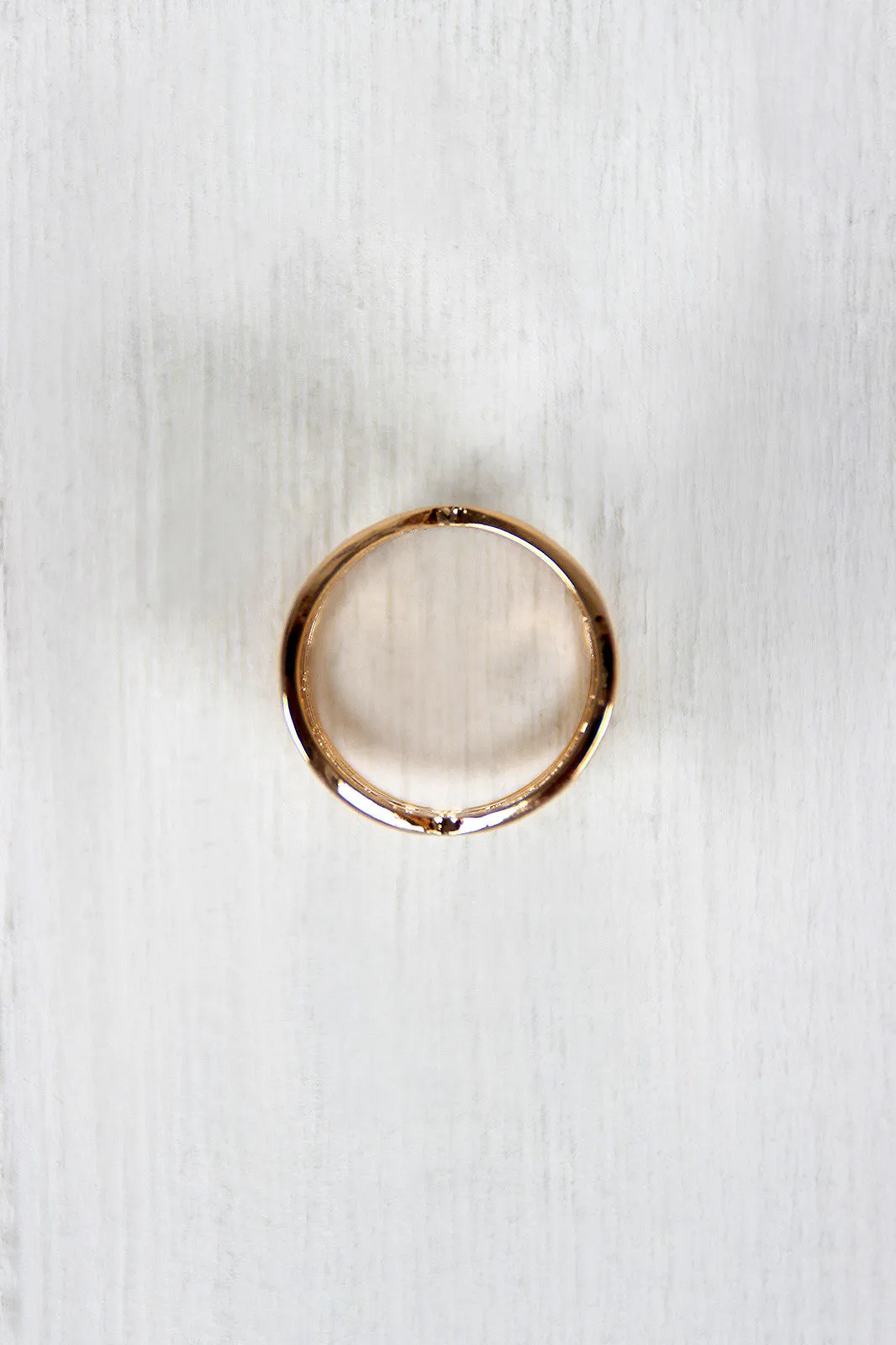 Crossover Diamond Cutout Armor Ring