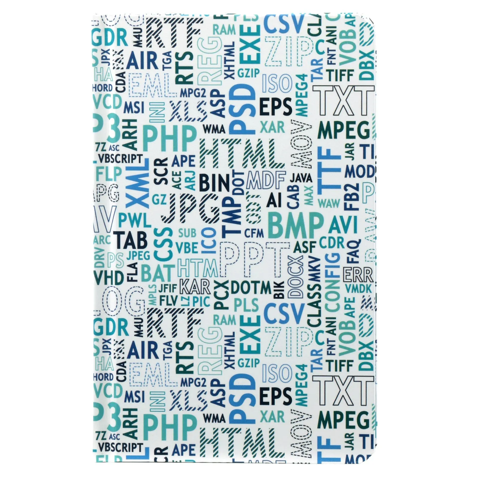 D-7752 B6 Notebook Lined Paper Blue Codes