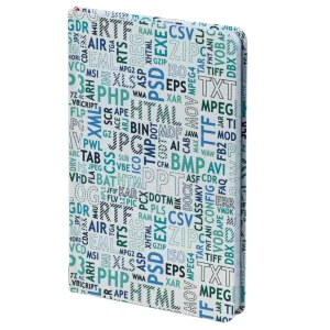 D-7752 B6 Notebook Lined Paper Blue Codes