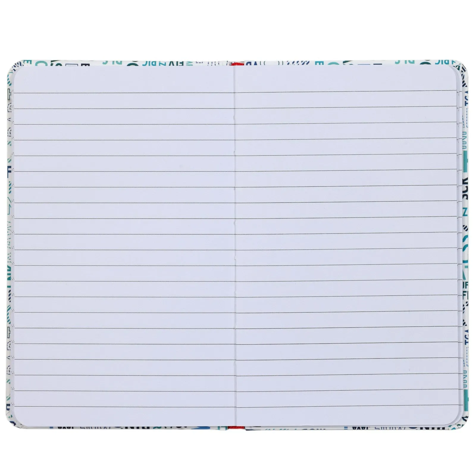 D-7752 B6 Notebook Lined Paper Blue Codes