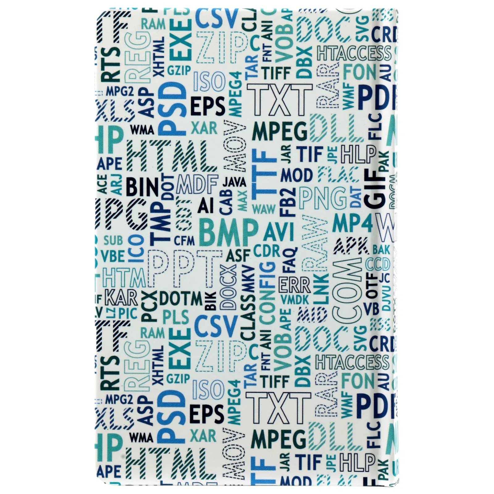 D-7752 B6 Notebook Lined Paper Blue Codes